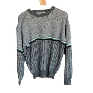 Vintage Michael Gerald Men's Striped Pullover Sweater Multicolor Size L